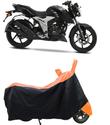 Coxtor Waterproof Two Wheeler Cover for TVS(Apache RTR 160 4V, Orange)