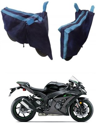 Furious3D Two Wheeler Cover for Kawasaki(Ninja ZX-10R, Blue)