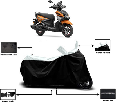 Amexride Two Wheeler Cover for Yamaha(RayZR 125 Fi, White)
