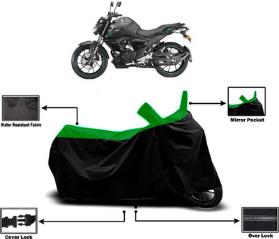 Amexride Two Wheeler Cover for Yamaha(FZ S V3 BS6, Green)