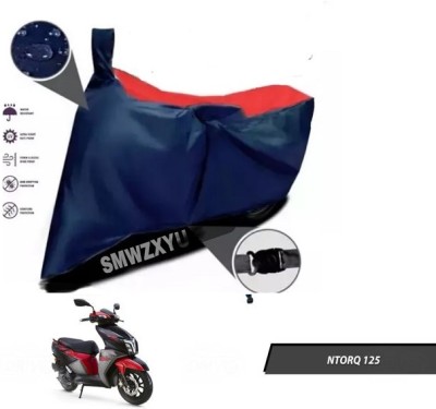 smwzxyu Waterproof Two Wheeler Cover for TVS(Ntorq 125, Red, Blue)