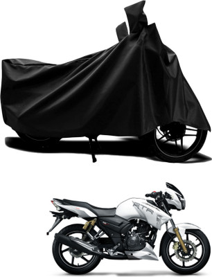 AASHTIK MART Two Wheeler Cover for TVS(Apache RTR 180, Black)