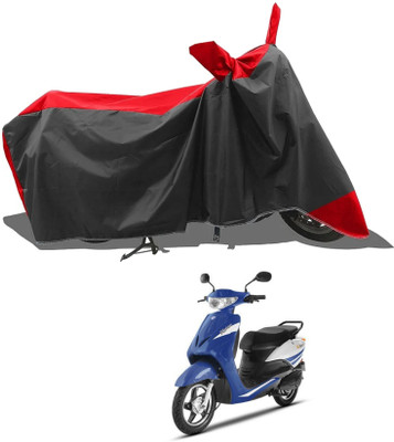 KEDIT Two Wheeler Cover for Indus(Yo Electron, Red)