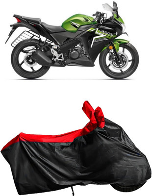 Autofly Waterproof Two Wheeler Cover for Honda(CBR 150R, Red, Black)