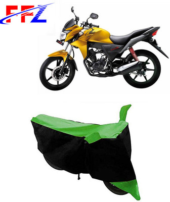 FFZ Two Wheeler Cover for Honda(CB Twister, Black, Green)