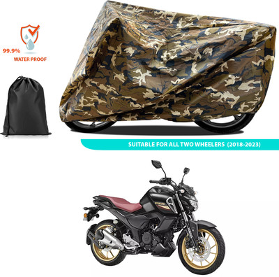 CODOKI Two Wheeler Cover for Yamaha(FZ S FI New, Yellow)