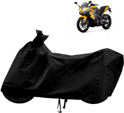 Horseyaart Waterproof Two Wheeler Cover for Bajaj(Pulsar SS400 BS6, Black)