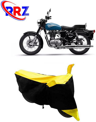 RRZ Waterproof Two Wheeler Cover for Royal Enfield(Bullet, Black, Yellow)