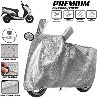 MADAFIYA Two Wheeler Cover for Suzuki(Burgman Street 125, Silver)