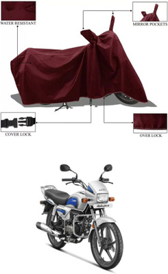 RAQTRO Two Wheeler Cover for Hero(Maroon)