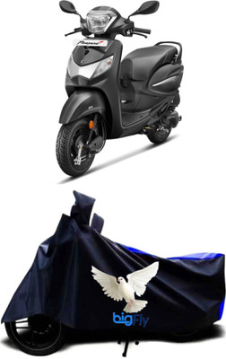 BigFly Waterproof Two Wheeler Cover for Hero(Pleasure, Blue)