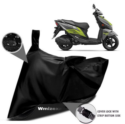 AutoGalaxy Waterproof Two Wheeler Cover for Suzuki(Avenis 125, Black)