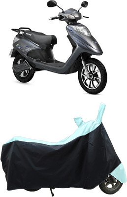 Coxtor Waterproof Two Wheeler Cover for Ampere(V 48 BS6, White)