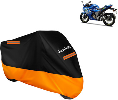 Juvdoxj Waterproof Two Wheeler Cover for Suzuki(Gixxer Special Edition BS6, Orange)