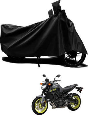DeepShakshi AUTOMOTIVE Two Wheeler Cover for Yamaha(MT 9, Black)