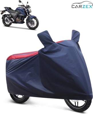 CARZEX Two Wheeler Cover for Suzuki(Gixxer SF 250, Red, Blue)