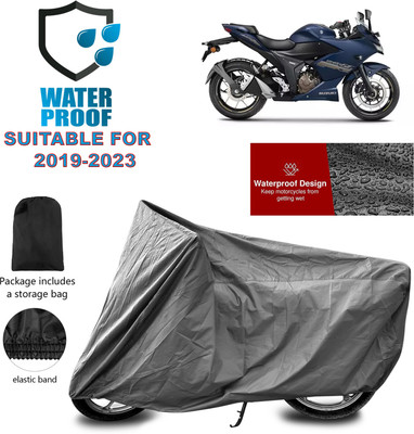 PAGORA Waterproof Two Wheeler Cover for Suzuki(Gixxer SF, Grey)