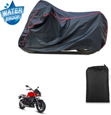 PAGORA Waterproof Two Wheeler Cover for Mahindra(Mojo UT 300, Black)