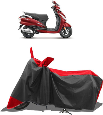 AutoGalaxy Waterproof Two Wheeler Cover for Hero(Moto Corp Duet, Red, Black)
