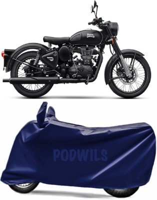 PODWILS Two Wheeler Cover for Royal Enfield(Classic 500, Blue)