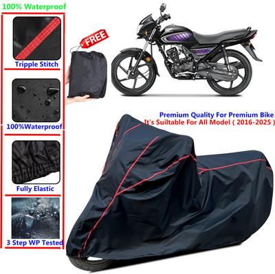 SThanaveX Waterproof Two Wheeler Cover for Honda(Dream Yuga, Black)