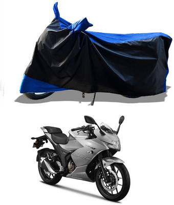DeepShakshi AUTOMOTIVE Waterproof Two Wheeler Cover for Suzuki(Gixxer SF 250, Blue)
