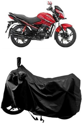 MMSSTAR Waterproof Two Wheeler Cover for Hero(Glamour i3s BS6, Black)