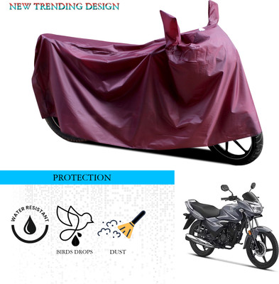 ANTHUB Waterproof Two Wheeler Cover for Honda(Shine, Maroon)