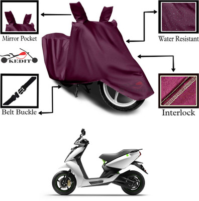 KEDIT Two Wheeler Cover for Ather(450, Maroon)