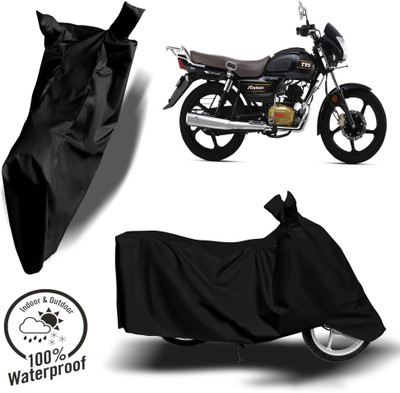 ROYAL AUTO MART Waterproof Two Wheeler Cover for TVS(Radeon, Black)