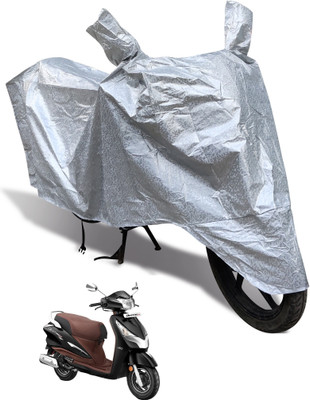 MOCKHE Waterproof Two Wheeler Cover for Hero(Destini 125, Silver)