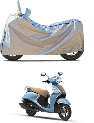 GOSHIV-car and bike accessories Waterproof Two Wheeler Cover for Yamaha(Fascino 125 FI, Silver)
