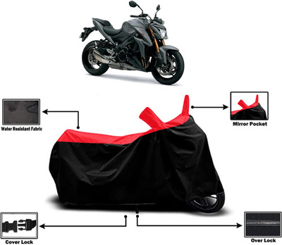 Amexride Two Wheeler Cover for Suzuki(GSX-S1000 ABS, Red)