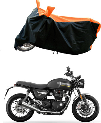 MWBB Waterproof Two Wheeler Cover for Triumph(Speed Twin BS6, Orange)