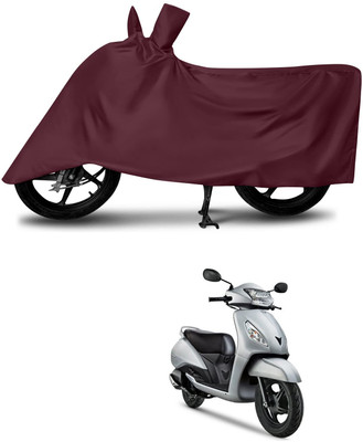 KEDIT Two Wheeler Cover for TVS(Jupiter, Maroon)
