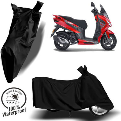 RAAMKM Waterproof Two Wheeler Cover for Hero, Honda, Royal Enfield, TVS(Fazer-250, Black)