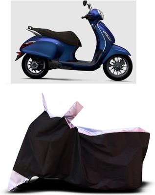 VESMEI Two Wheeler Cover for Bajaj(Urbanite Chetak BS6, White)