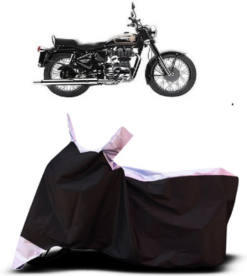 VESMEI Two Wheeler Cover for Royal Enfield(Standardv, White)
