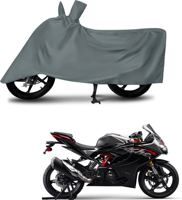 MMSSTAR Waterproof Two Wheeler Cover for TVS(Apache RR 310, Grey)