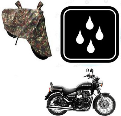 DeepShakshi AUTOMOTIVE Waterproof Two Wheeler Cover for Royal Enfield(Thunderbird 500, Multicolor)