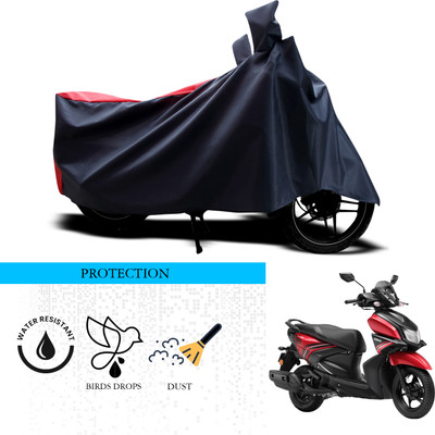 ANTHUB Waterproof Two Wheeler Cover for Yamaha(Ray ZR, Black, Red)