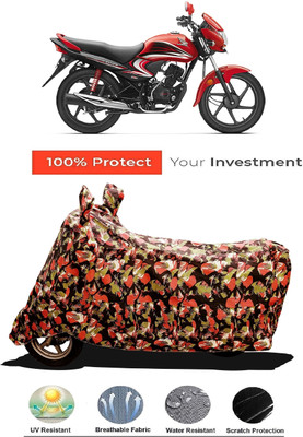Amexride Two Wheeler Cover for Honda(Dream Yuga, Multicolor)