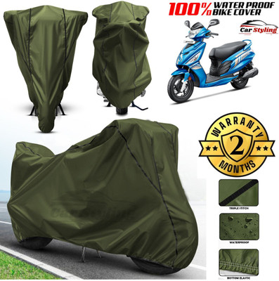 Car Styling Waterproof Two Wheeler Cover for Hero(Maestro, Green, Black)