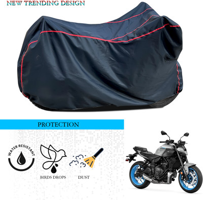 ANTHUB Waterproof Two Wheeler Cover for Yamaha(MT 07, Black)
