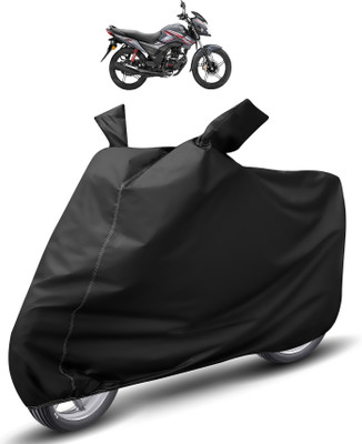 Auto Hub Waterproof Two Wheeler Cover for Honda(SP 125, Black)