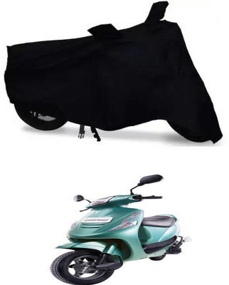 DeepShakshi AUTOMOTIVE Waterproof Two Wheeler Cover for Mahindra(Kine, Black)