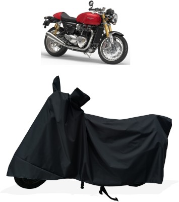 Tricway Two Wheeler Cover for Triumph(Thruxton 1200 R, Black)