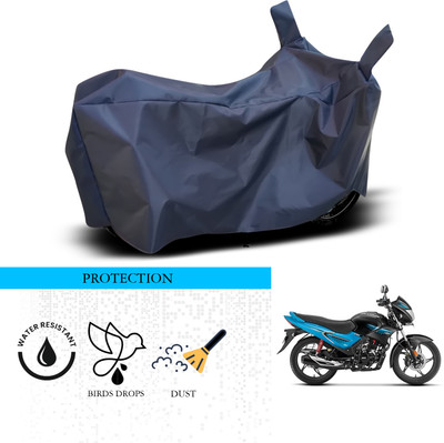 ANTHUB Waterproof Two Wheeler Cover for Hero(Glamour, Blue)