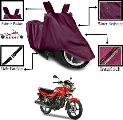 AASHTIK MART Two Wheeler Cover for Hero(Maroon)