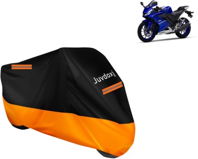 Juvdoxj Waterproof Two Wheeler Cover for Yamaha(YZF R15, Orange)